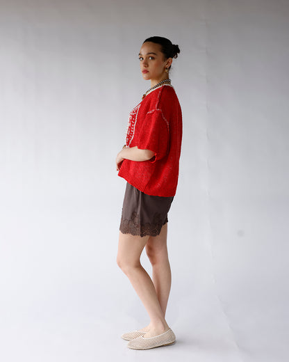 EASY DOES IT LACE TRIM SHORTS