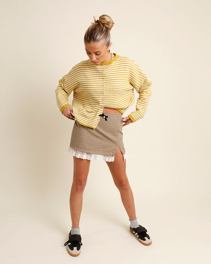 CHECK ME MAYBE MINI SKIRT