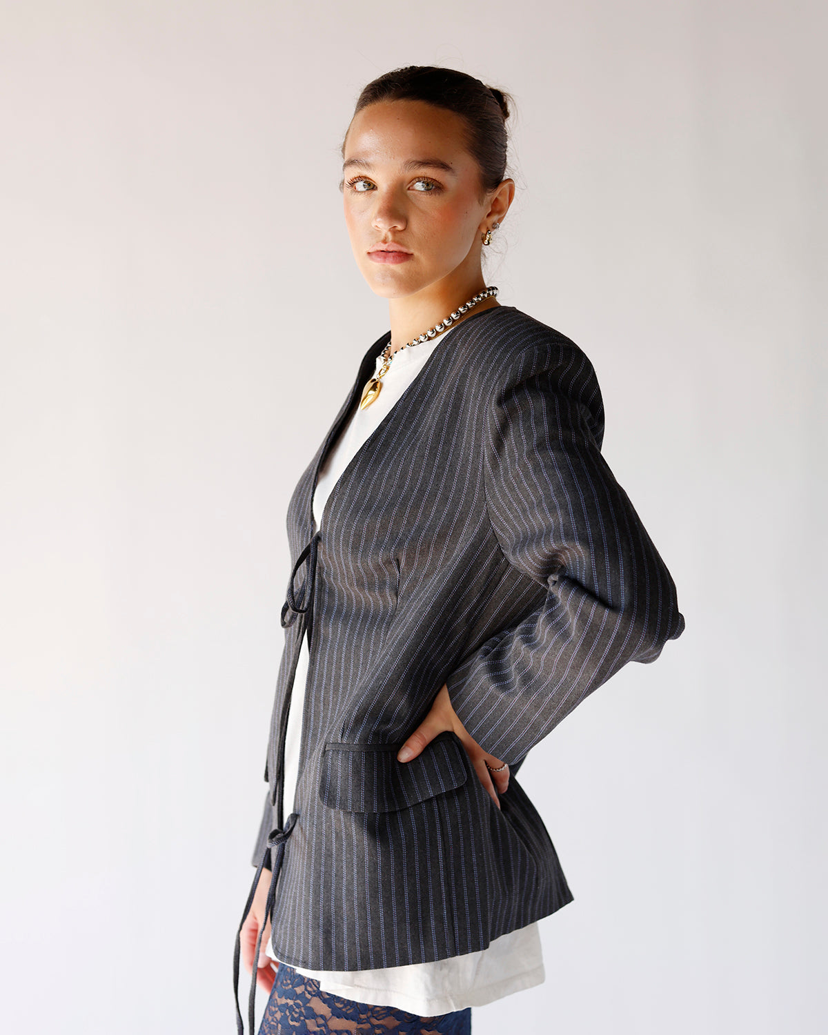 FRNCH GRISETTE GREY BLAZER