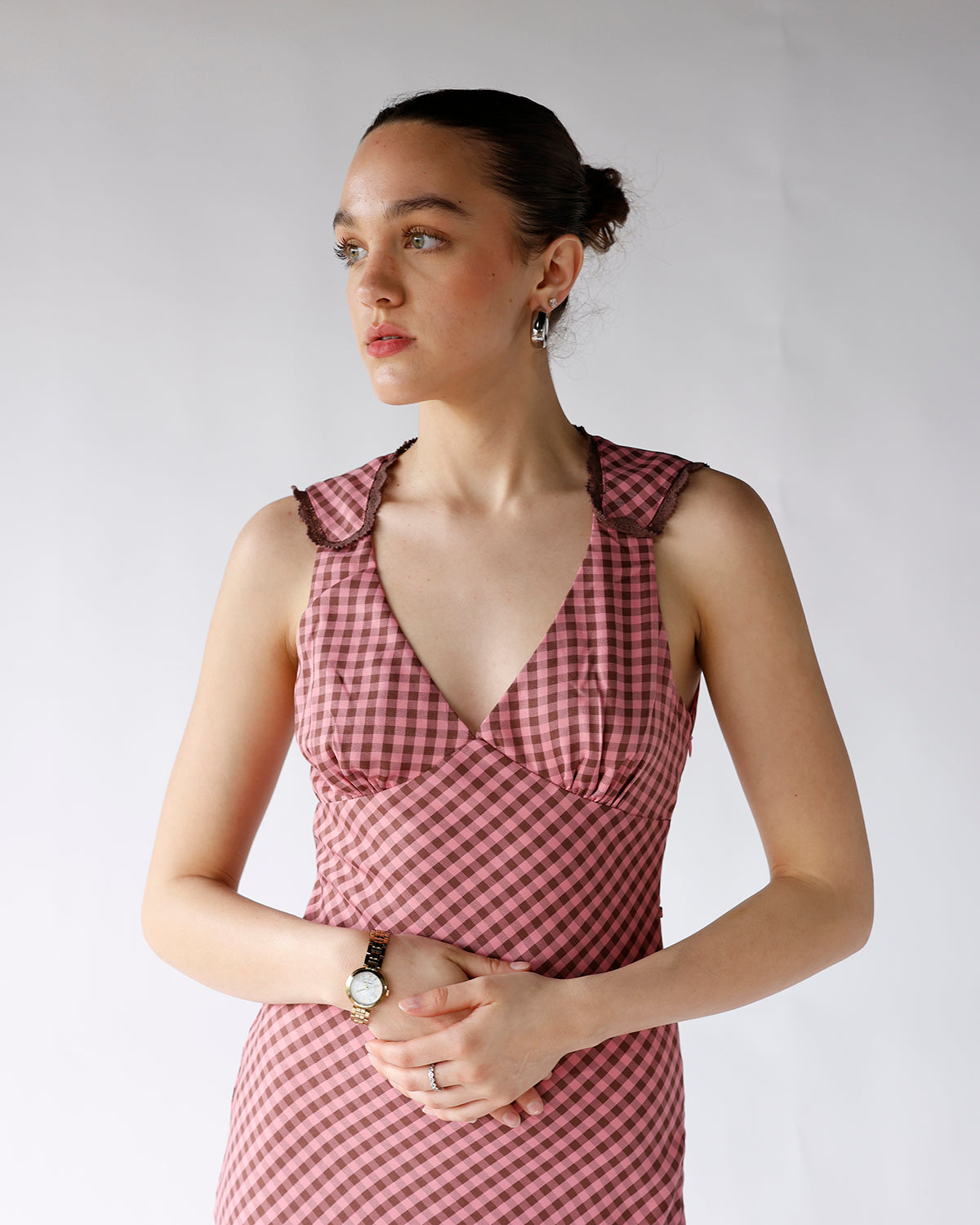 ROSIE GINGHAM MAXI DRESS