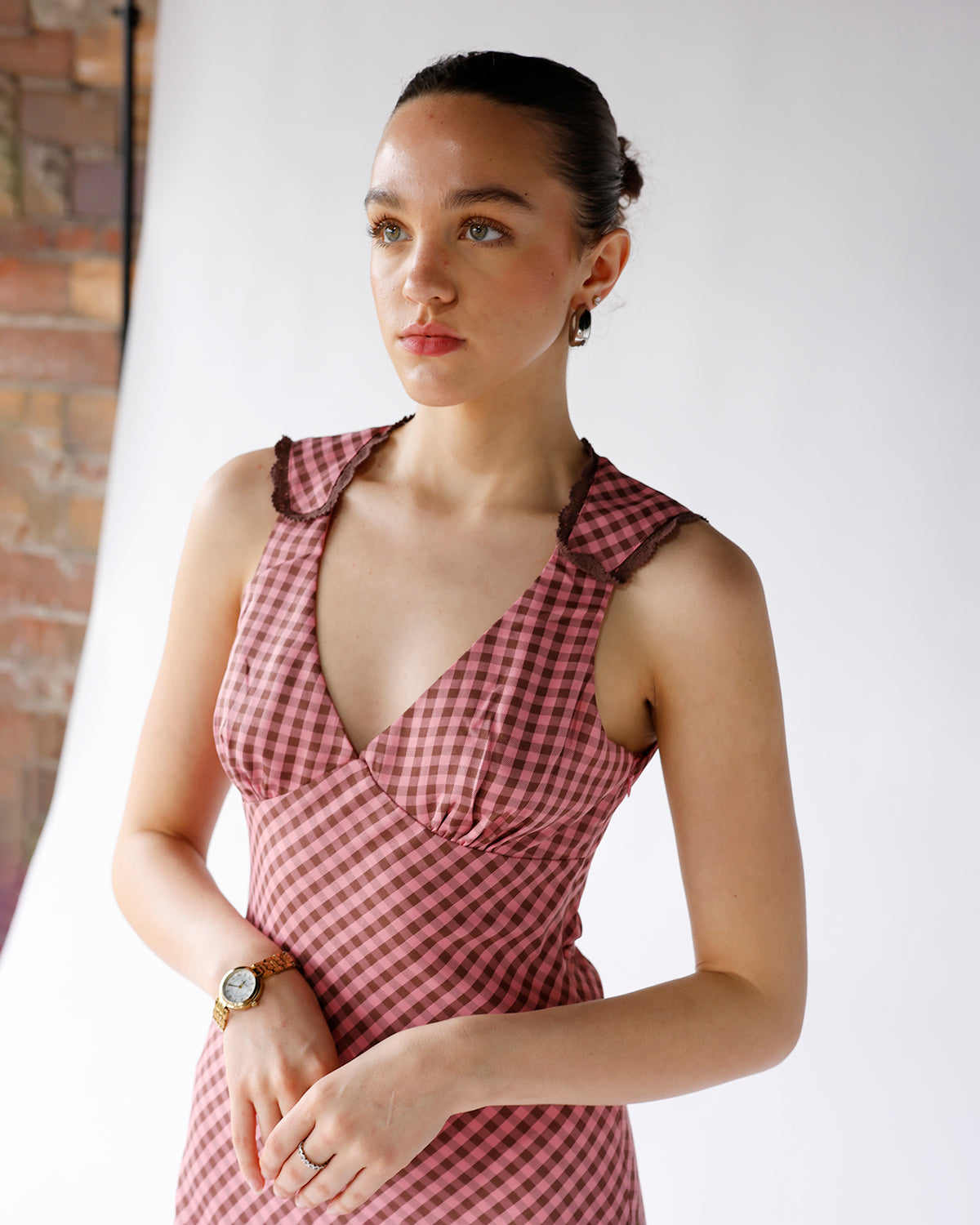 ROSIE GINGHAM MAXI DRESS