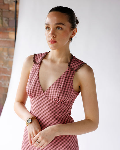 ROSIE GINGHAM MAXI DRESS
