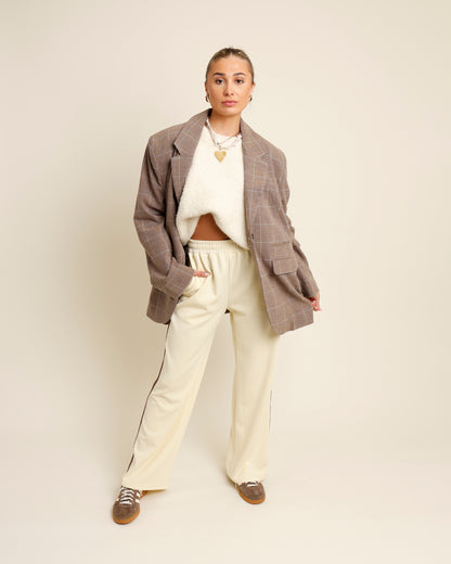FREE PEOPLE PAPER CUT PINSTRIPE BLAZER