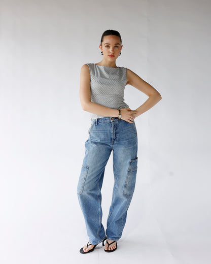 PISTOLA SONNY HIGH RISE BARREL JEAN X COASTAL FADE