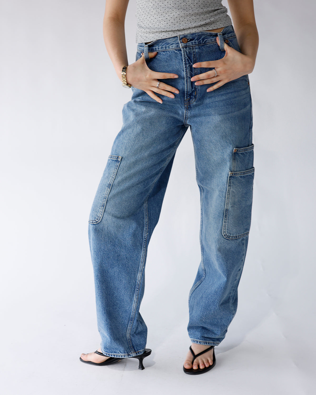 PISTOLA SONNY HIGH RISE BARREL JEAN X COASTAL FADE