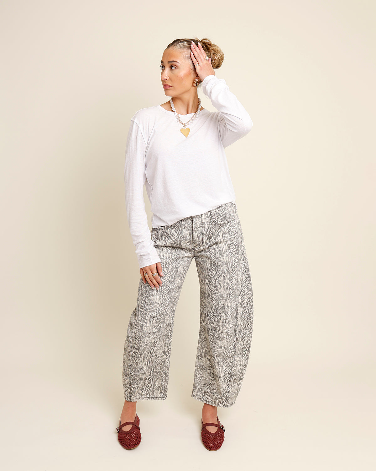 FREE PEOPLE NOVA TEE X IVORY