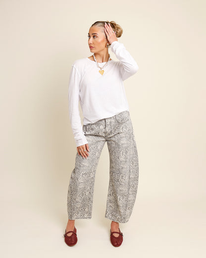 FREE PEOPLE NOVA TEE X IVORY