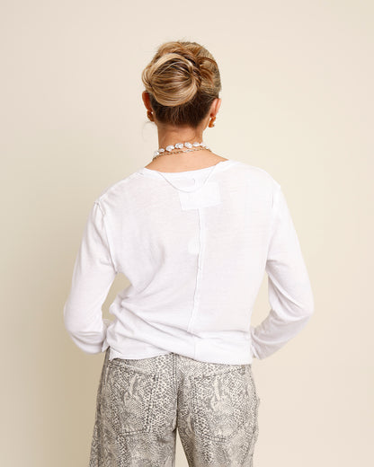FREE PEOPLE NOVA TEE X IVORY
