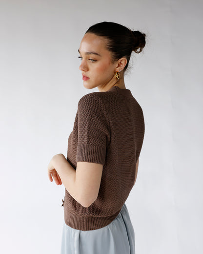 GOLDEN TIDE KNIT TOP