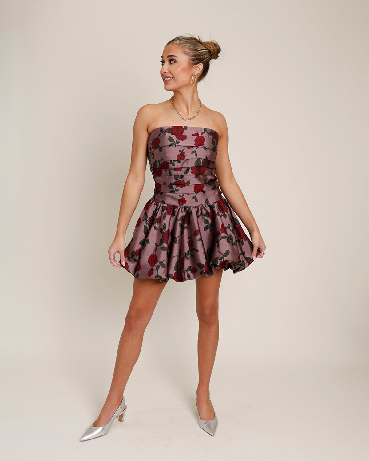 THORNS AND ROSES MINI DRESS