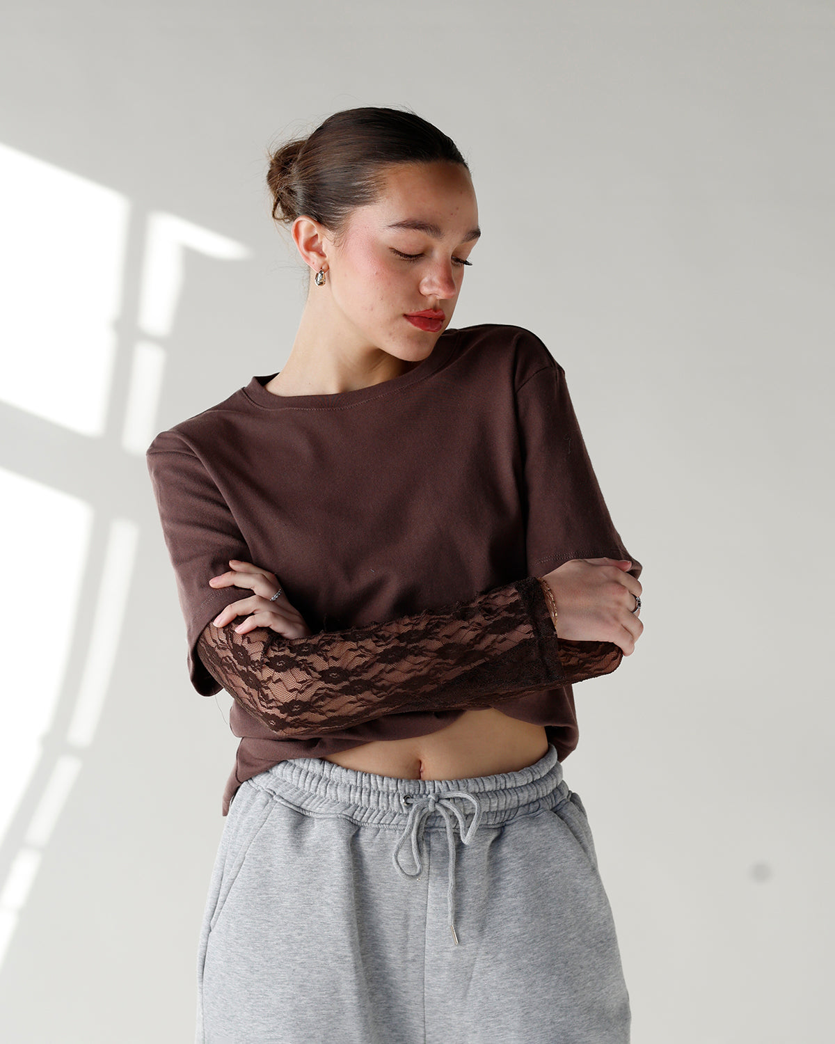 LACE ABOUT IT TEE X BROWN