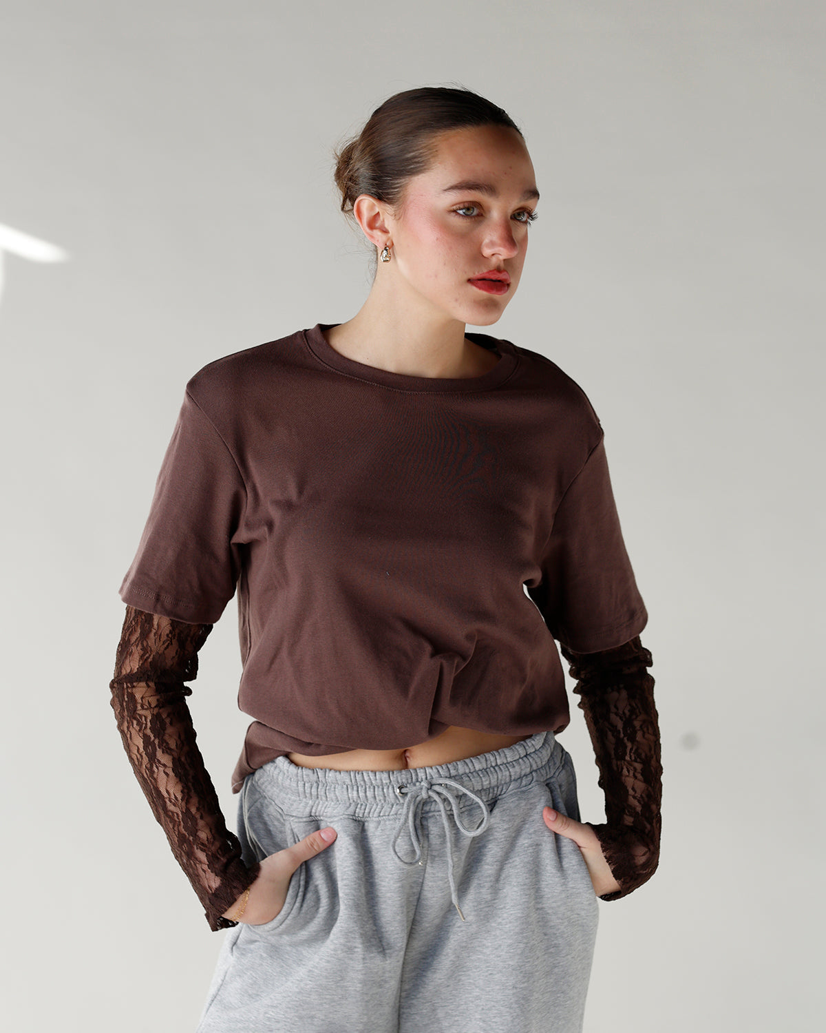 LACE ABOUT IT TEE X BROWN