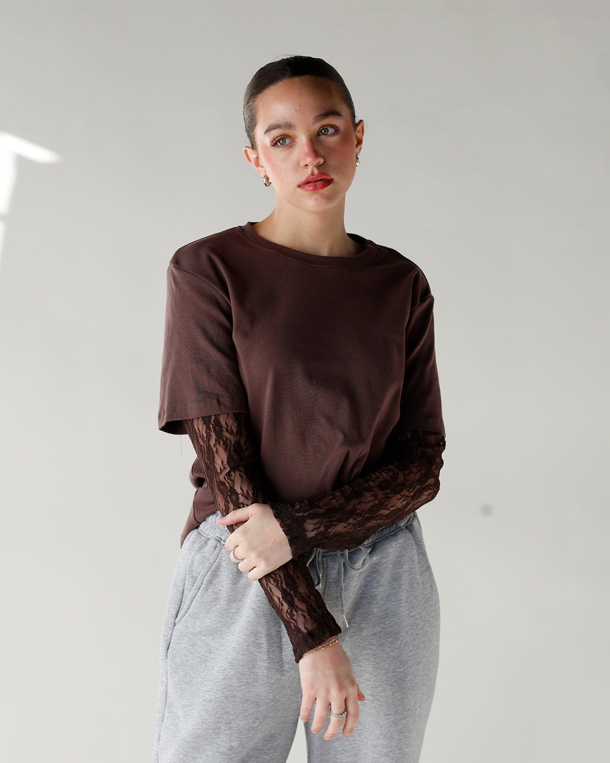 LACE ABOUT IT TEE X BROWN