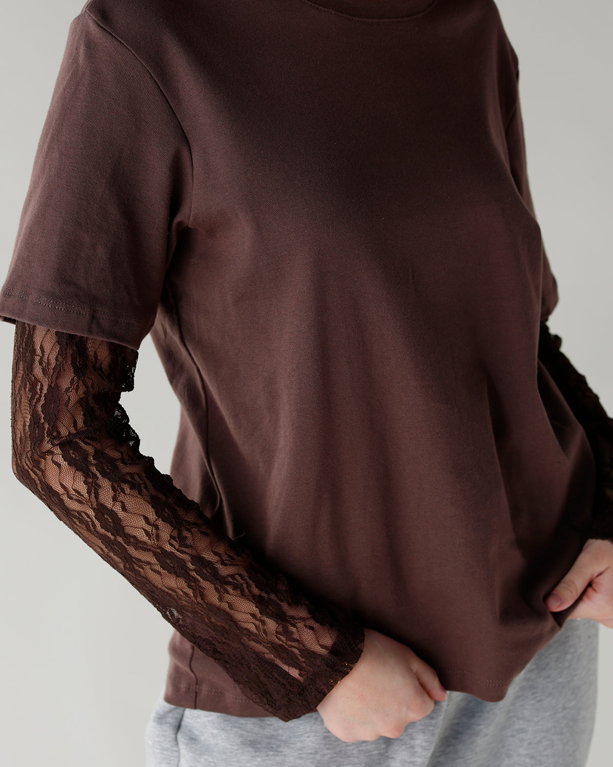 LACE ABOUT IT TEE X BROWN