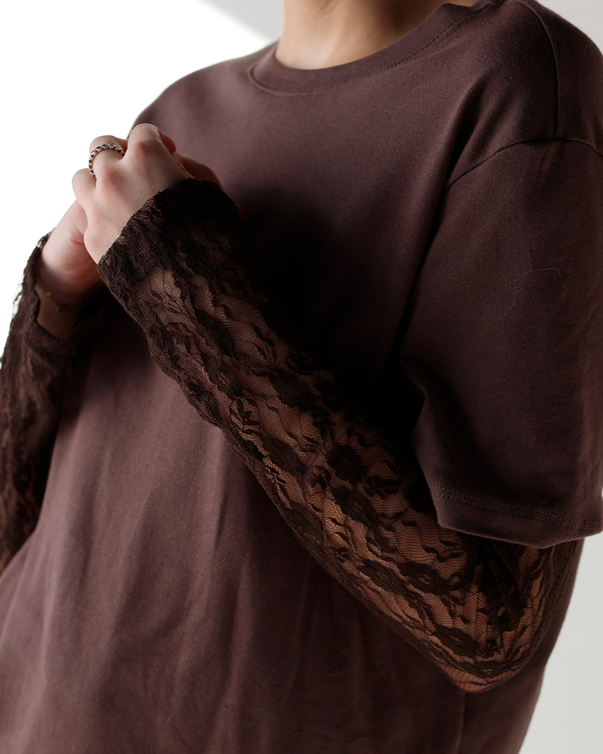 LACE ABOUT IT TEE X BROWN