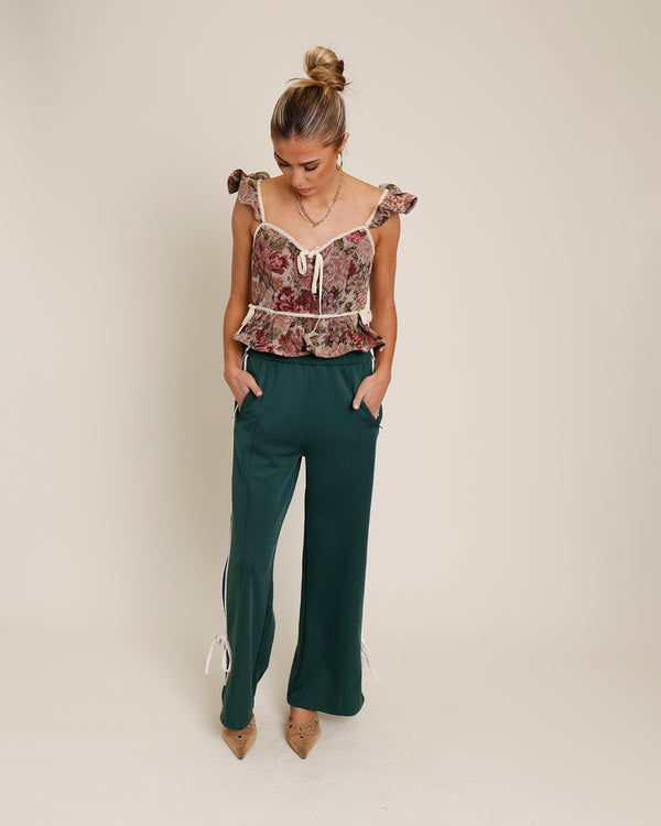 COQUETTE TRACK PANT X GREEN