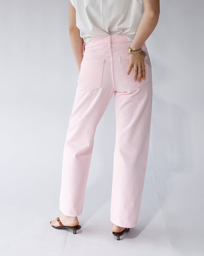 PISTOLA LEXI MID RISE BOWED STRAIGT JEAN X BLUSH