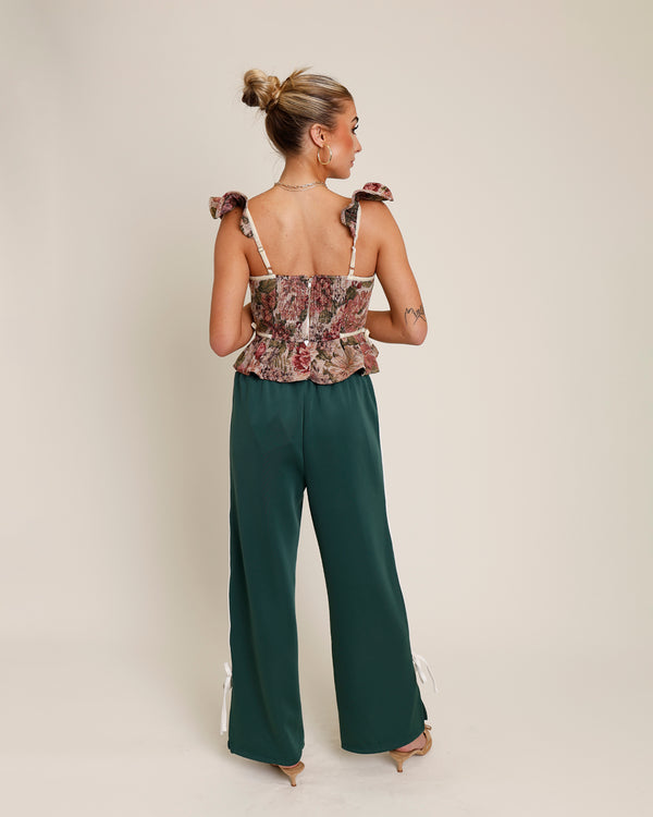 COQUETTE TRACK PANT X GREEN