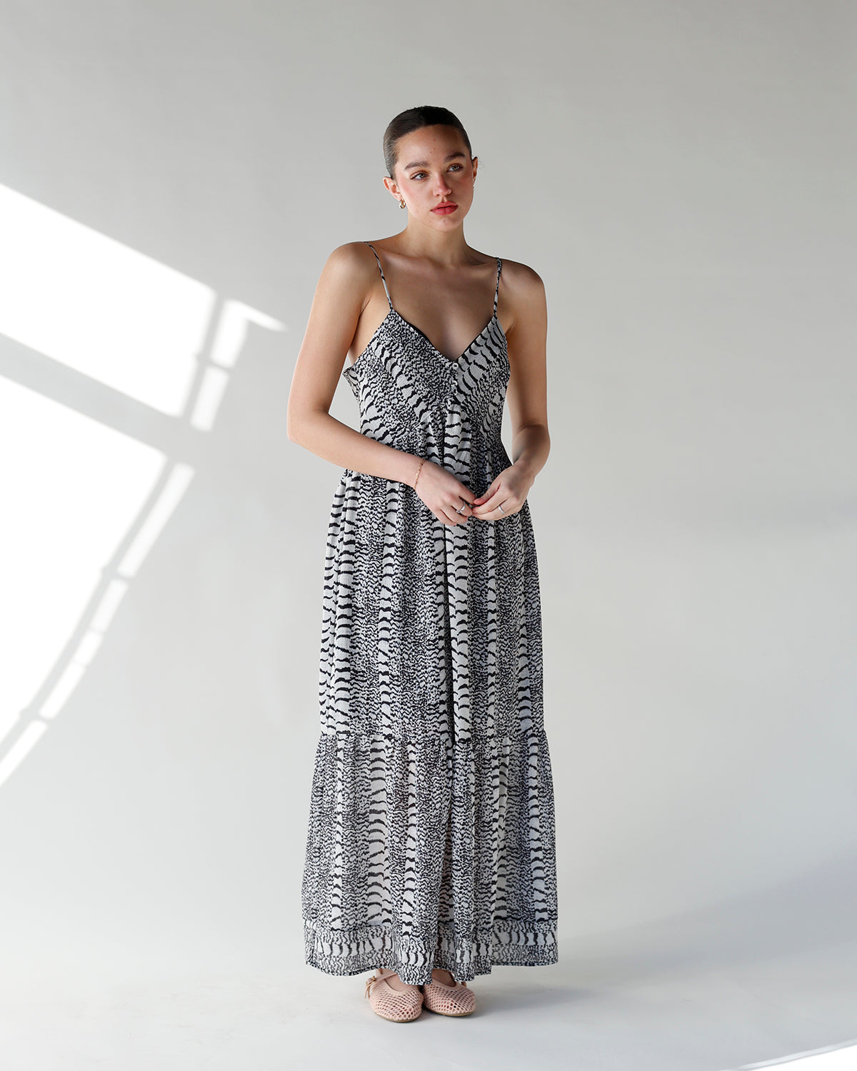 black and white animal print spaghetti strap maxi dress zebra print maxi dress