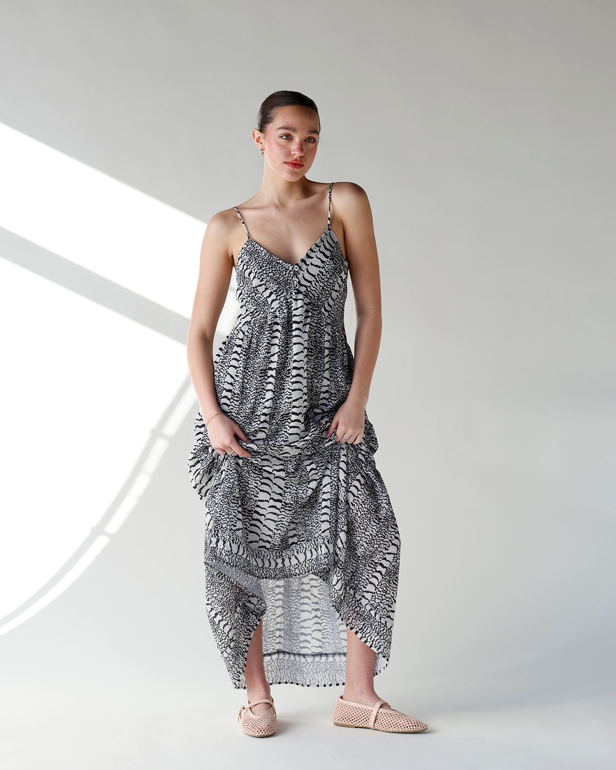 IT GIRL MESH BALLET FLAT X POWDER PINK