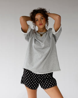 poka dot lace silky shorts date night girls night outfit insp 