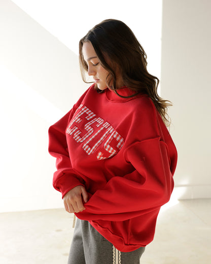 JESUS MOCK NECK SWEATSHIRT