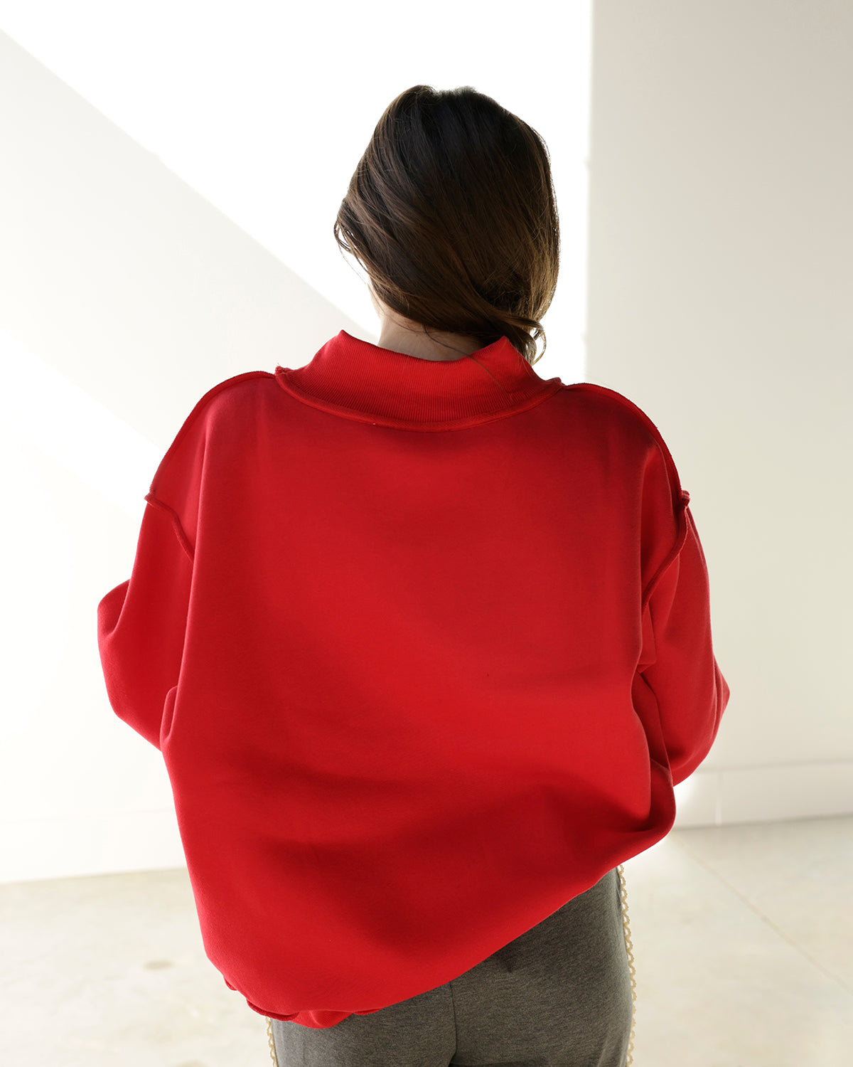 JESUS MOCK NECK SWEATSHIRT