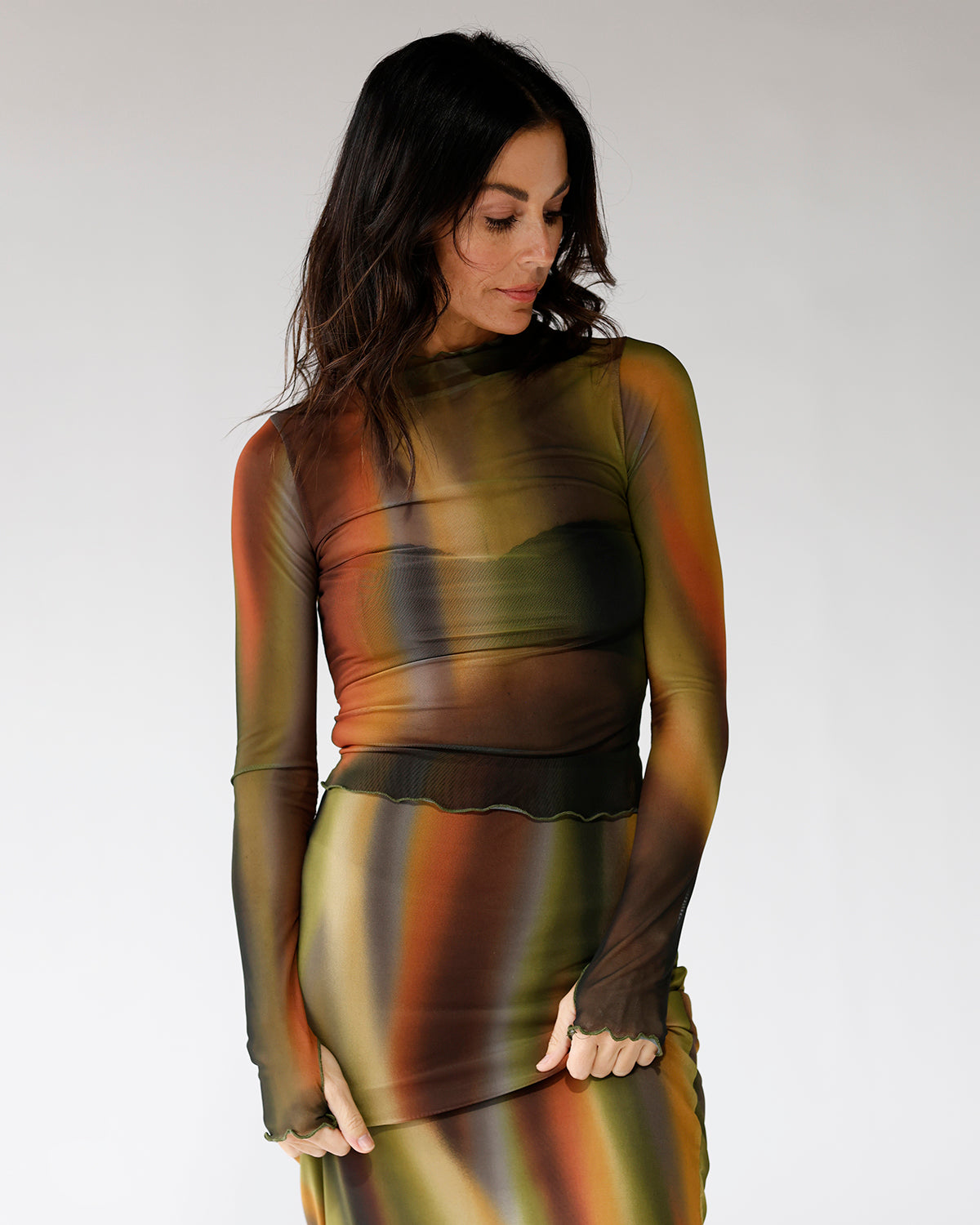 sheer top holiday sexy top nye outfit 