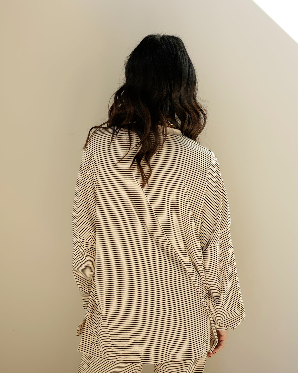 CHILL ALL DAY VIBES STRIPED TOP