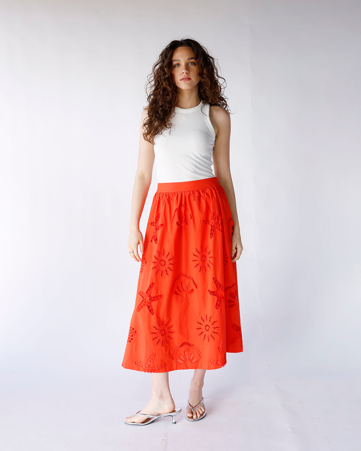 SHELL SEEKER MIDI SKIRT