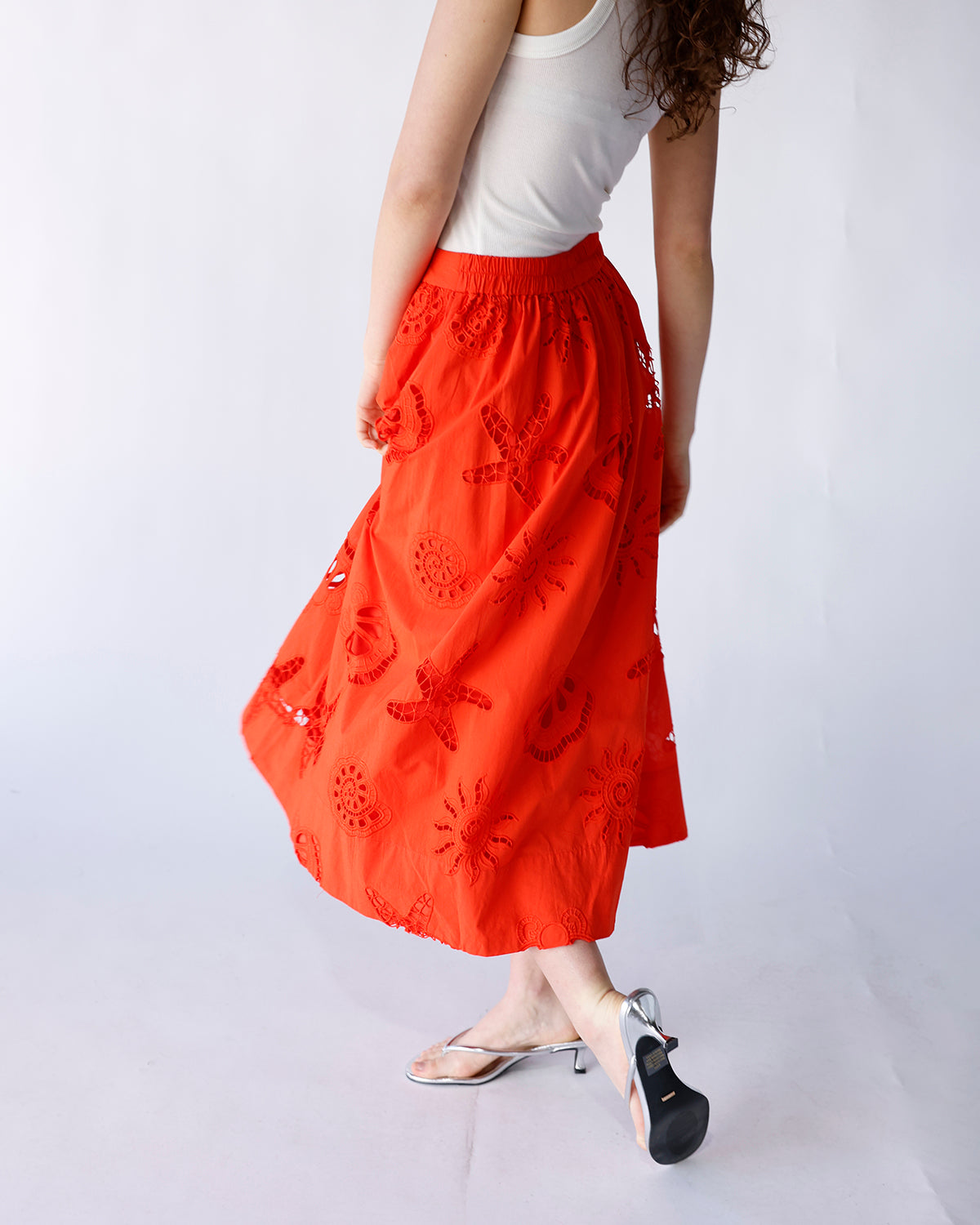 SHELL SEEKER MIDI SKIRT