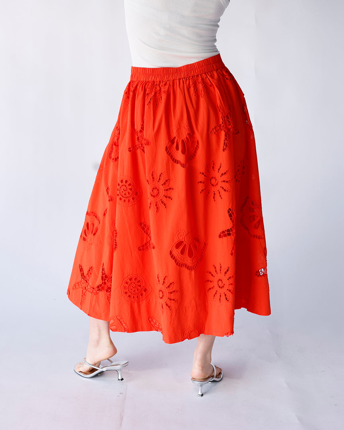 SHELL SEEKER MIDI SKIRT