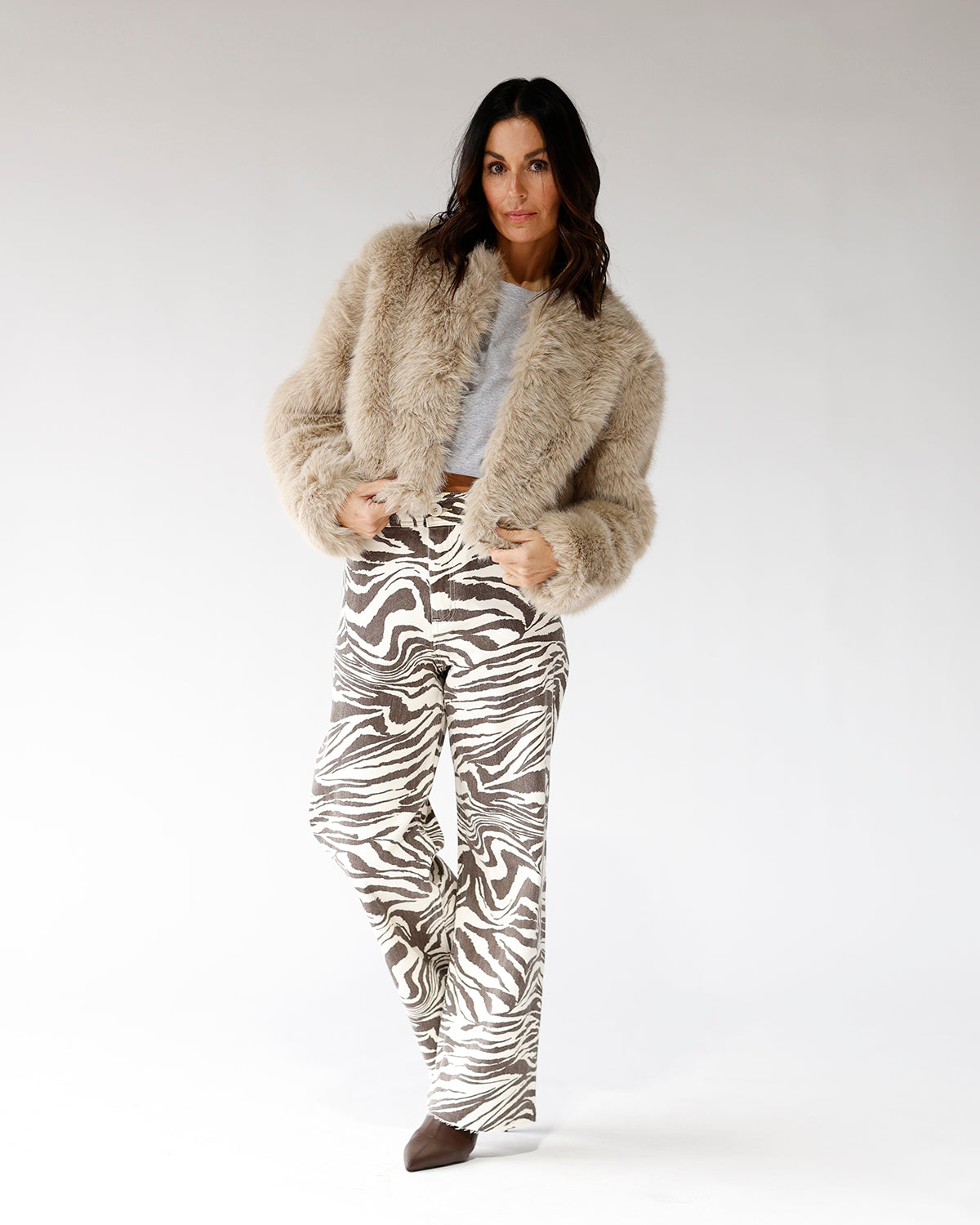 fall pants, zebra print holiday outfit holiday outfit inspo 