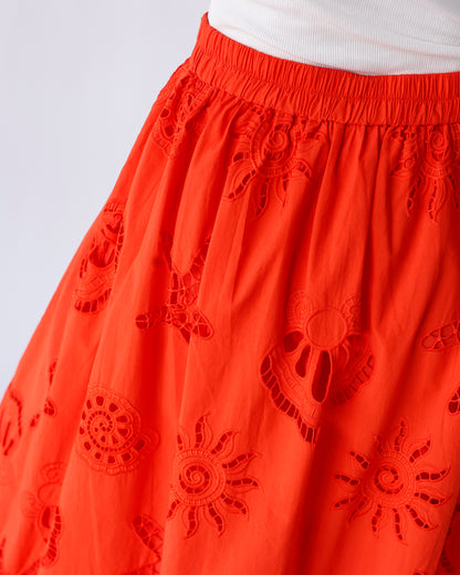 SHELL SEEKER MIDI SKIRT