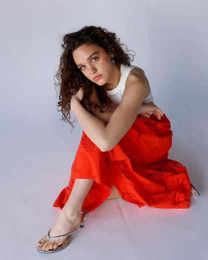 SHELL SEEKER MIDI SKIRT