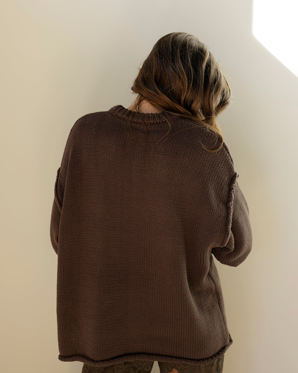 BORROWED FROM MY BOYFRIEND SWEATER X BROWN