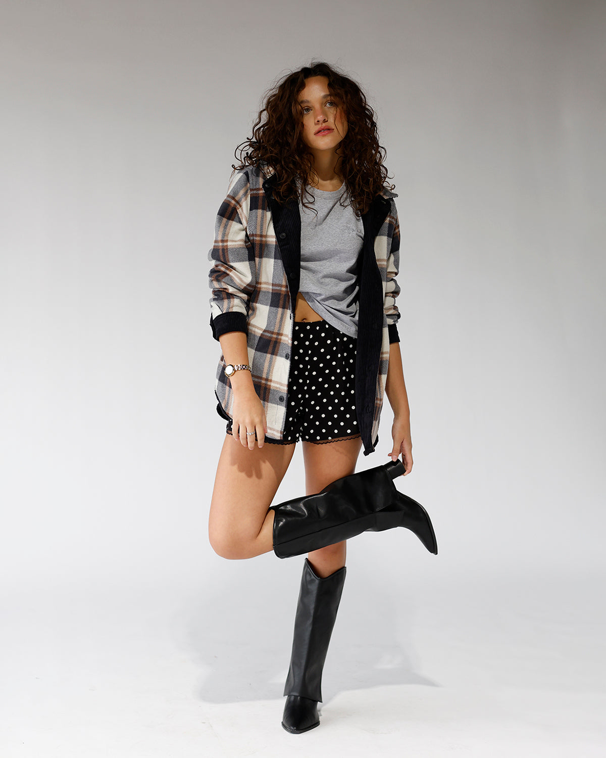 MATISSE WALKER FOLDOVER BOOT X BLACK