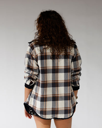 MONROE REVERSIBLE CORD SHACKET X BLACK