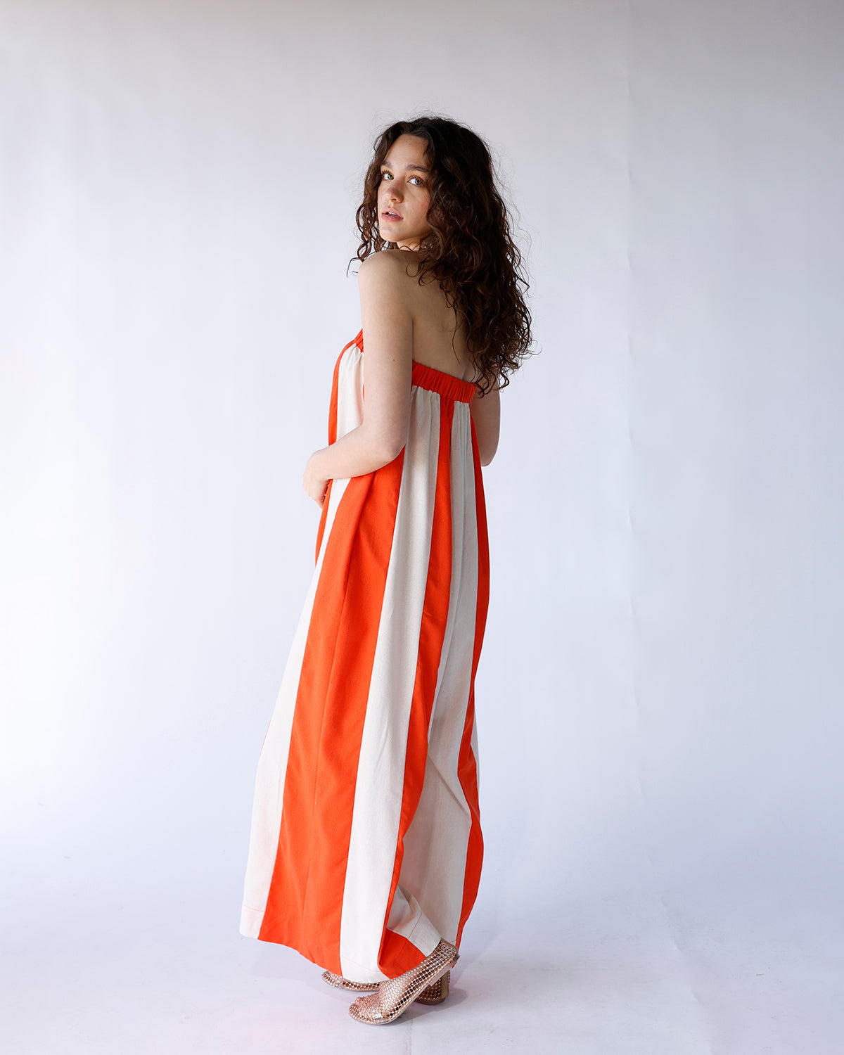 SUNKISSED STRIPED STRAPLESS JUMPSUIT