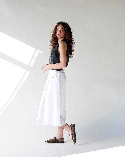 CENTRAL PARK MIDI SKIRT & BELT