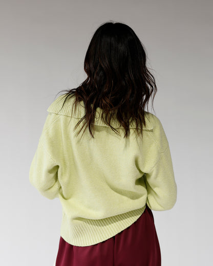 FREE PEOPLE TRADING UP POLO X MATCHA MELANGE