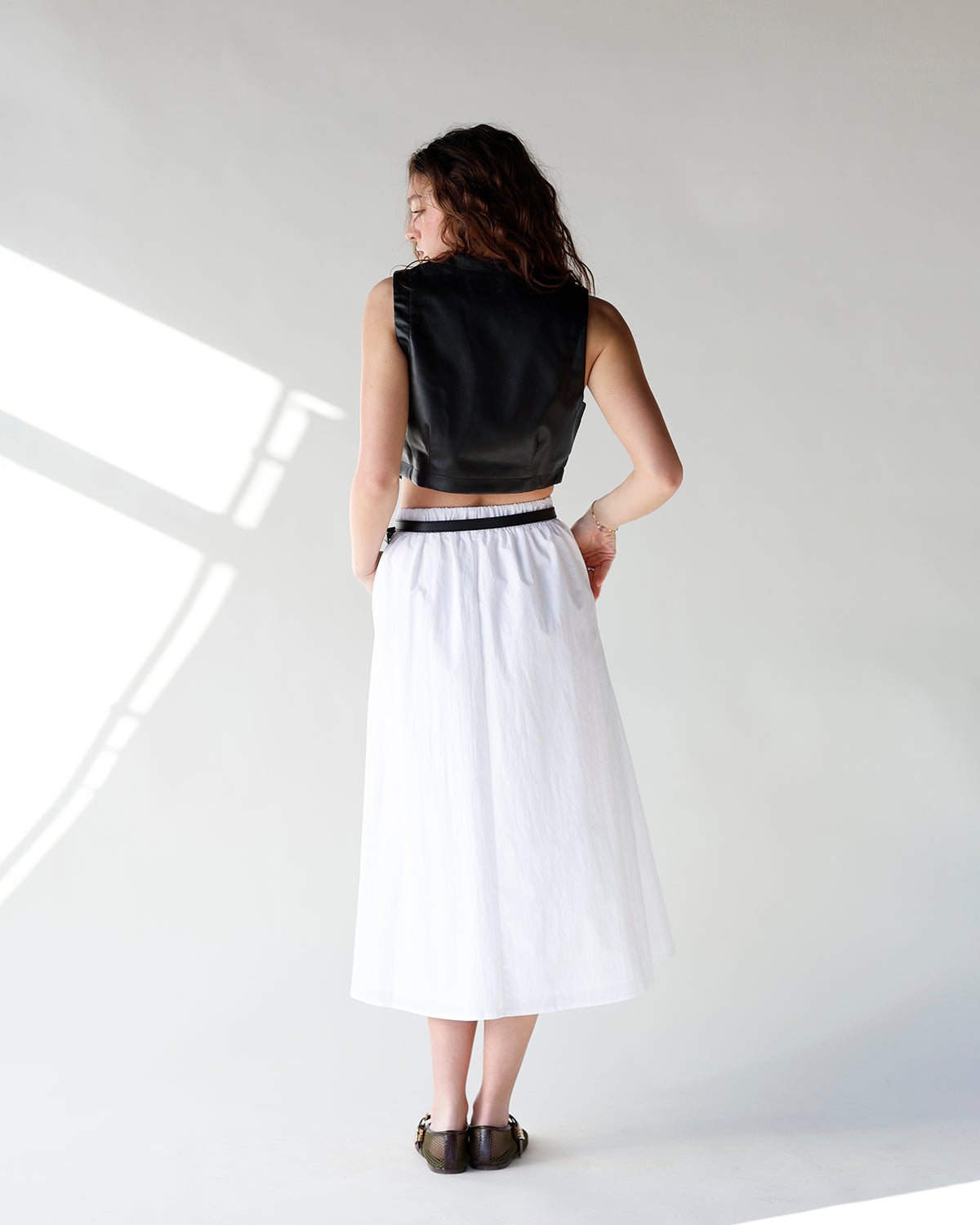 CENTRAL PARK MIDI SKIRT & BELT
