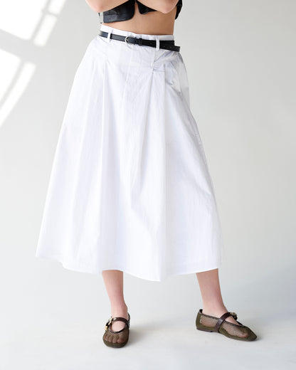 CENTRAL PARK MIDI SKIRT & BELT