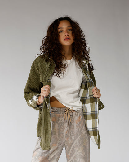 soft coat plaid corduroy jacket barn jacket cozy fall jacket 