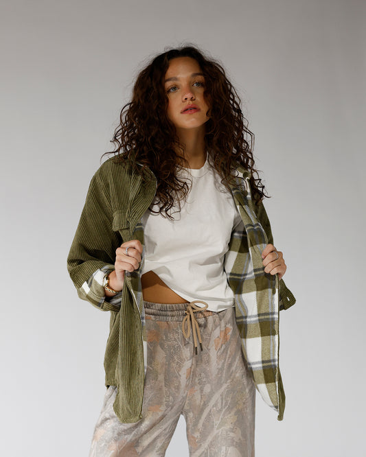 soft coat plaid corduroy jacket barn jacket cozy fall jacket 