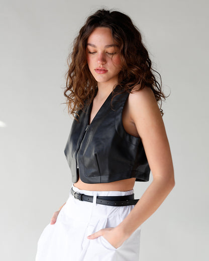 VROOM VROOM VEGAN LEATHER VEST
