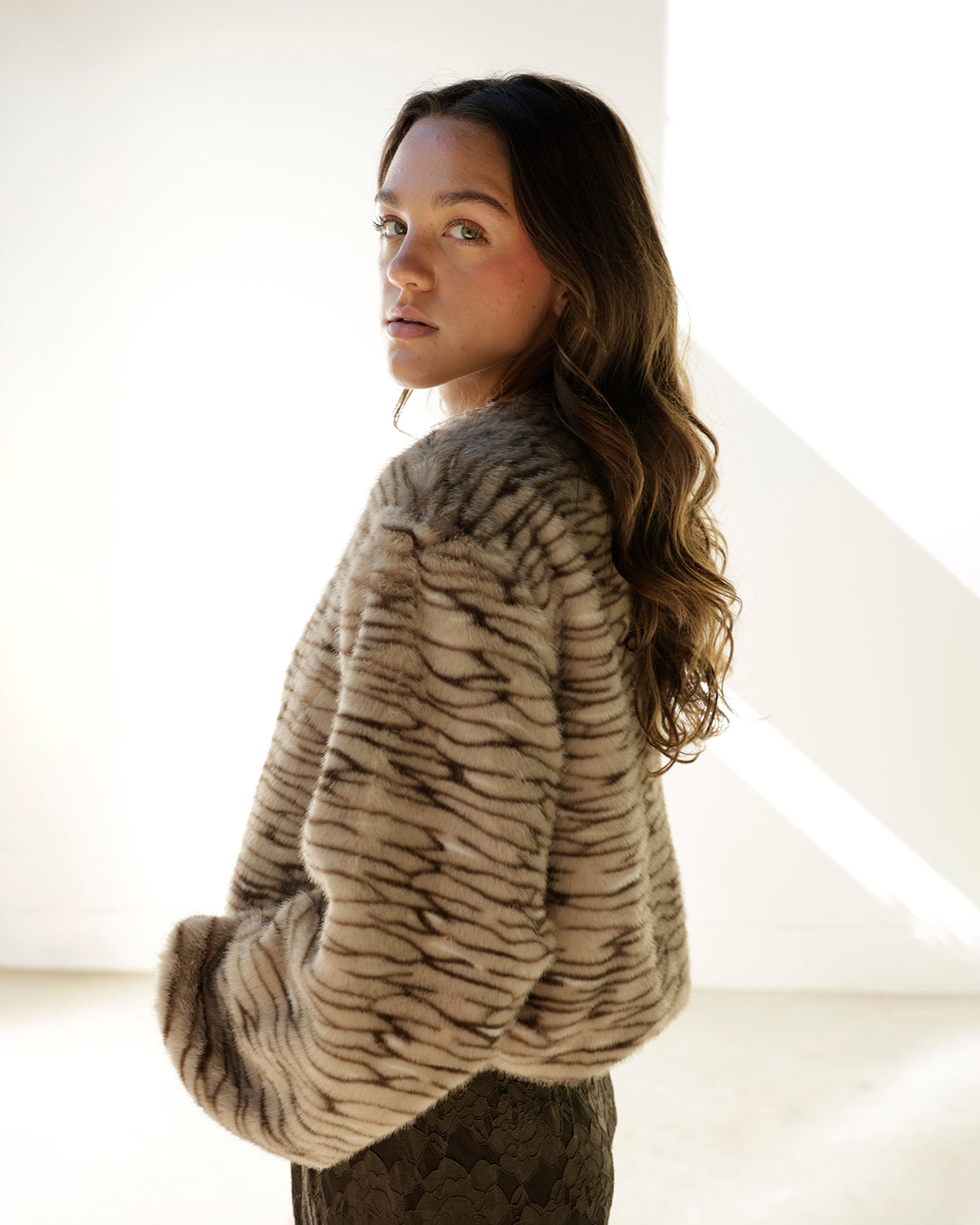KEMPER TIGER FAUX FUR JACKET