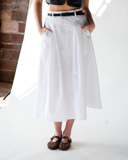 CENTRAL PARK MIDI SKIRT & BELT