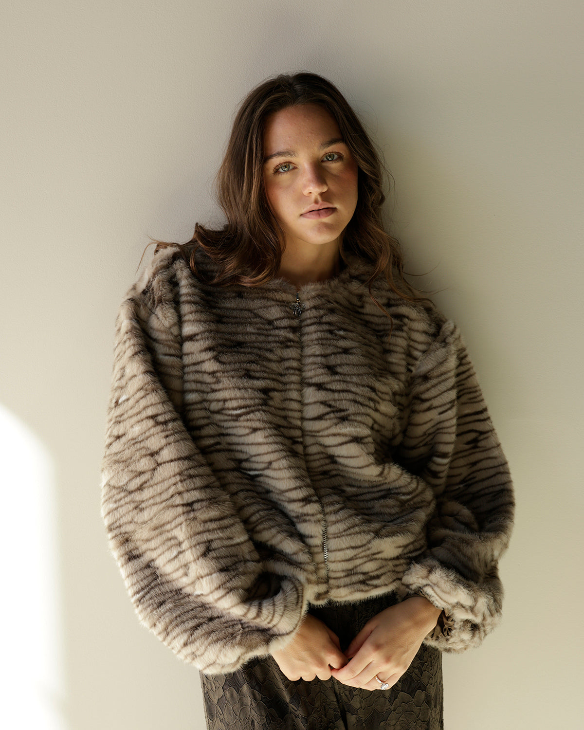 KEMPER TIGER FAUX FUR JACKET