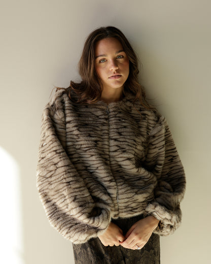 KEMPER TIGER FAUX FUR JACKET